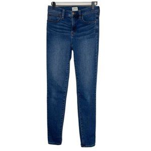 J. Crew Women’s 9'' High Rise Jeggings Medium Blue Wash Stretch Denim Size 27T